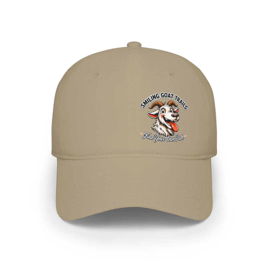 Smiling Goat Trails Low Profile Baseball Cap — Rustic Farm Hat