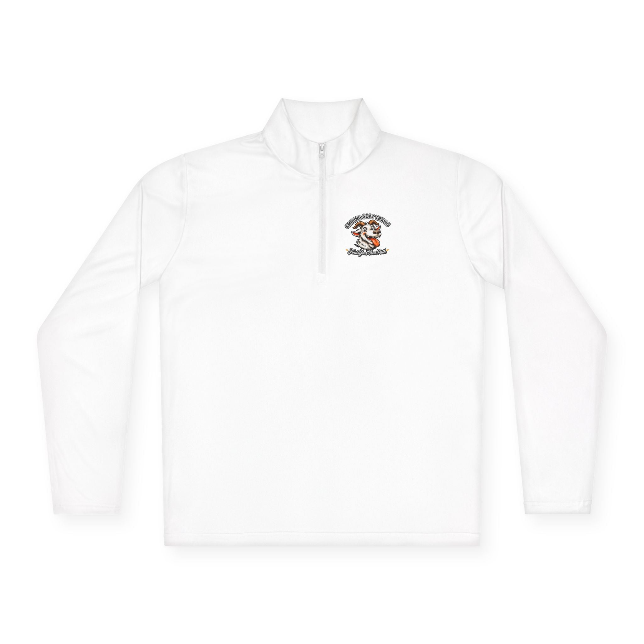 Eagle American Flag Quarter-Zip Pullover Smiling Goat Logo