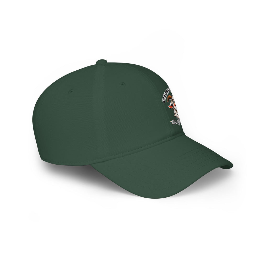 Smiling Goat Trails Low Profile Baseball Cap — Rustic Farm Hat