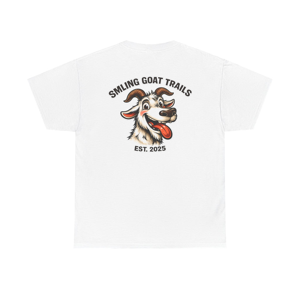 Smiling Goat Trails T-Shirt — Goat Logo Outdoor Tee