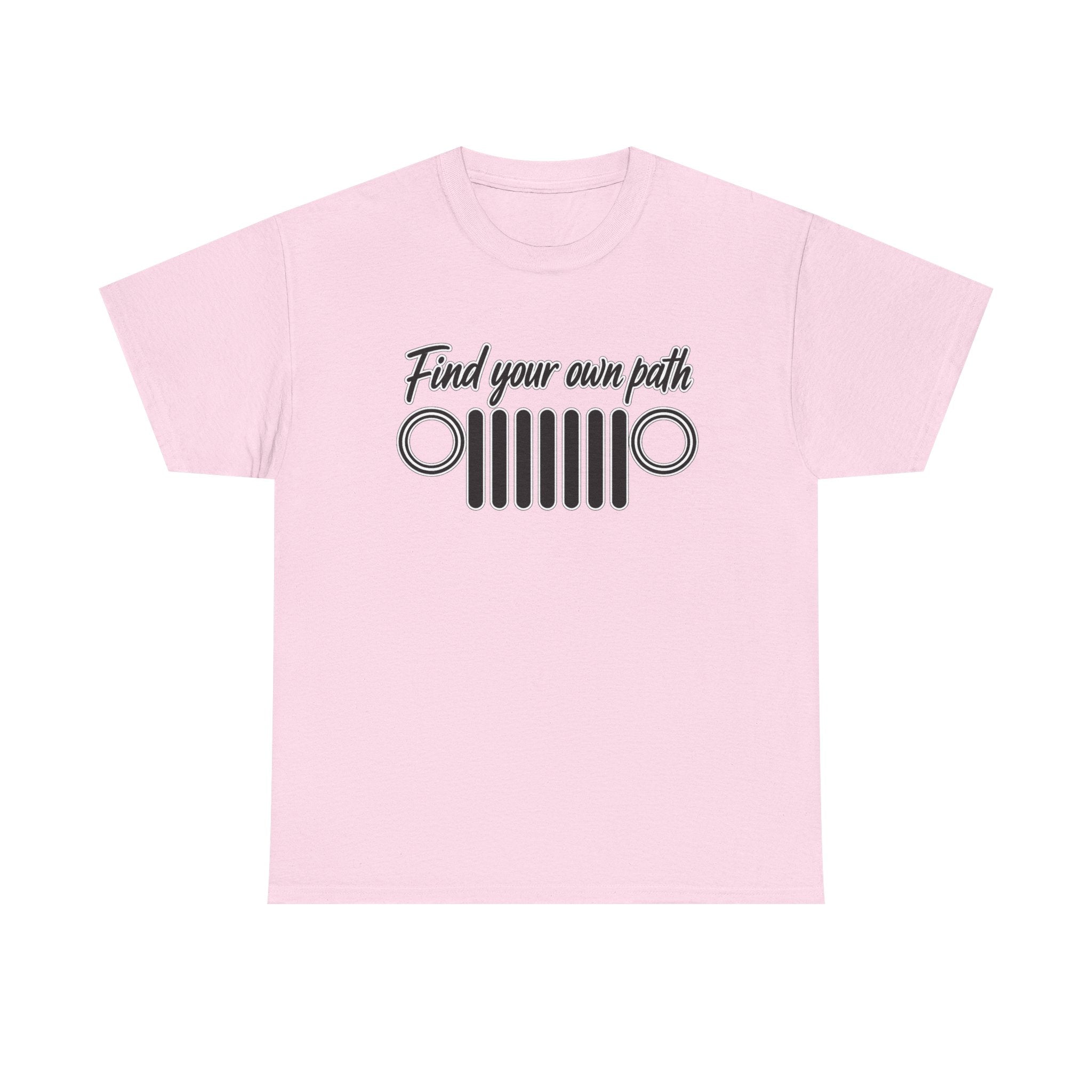 Jeep Grill T‑Shirt — "Find Your Own Path" Off‑Road Adventure Tee