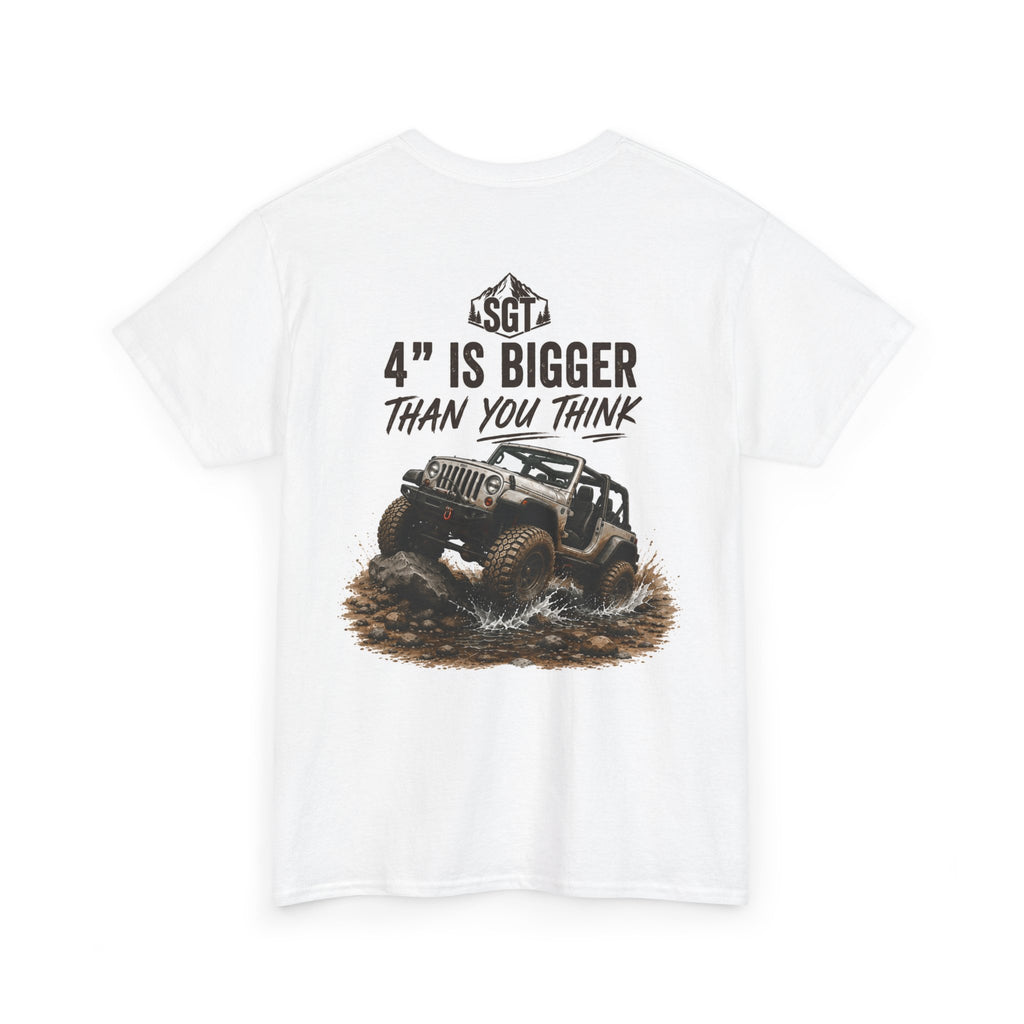 Jeep Off-Road T-Shirt – “4" Is Bigger Than You Think” Mud Runner Tee