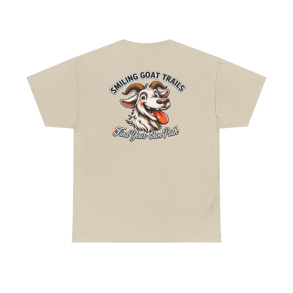 Smiling Goat Trails T-Shirt — Goat Logo Outdoor Tee