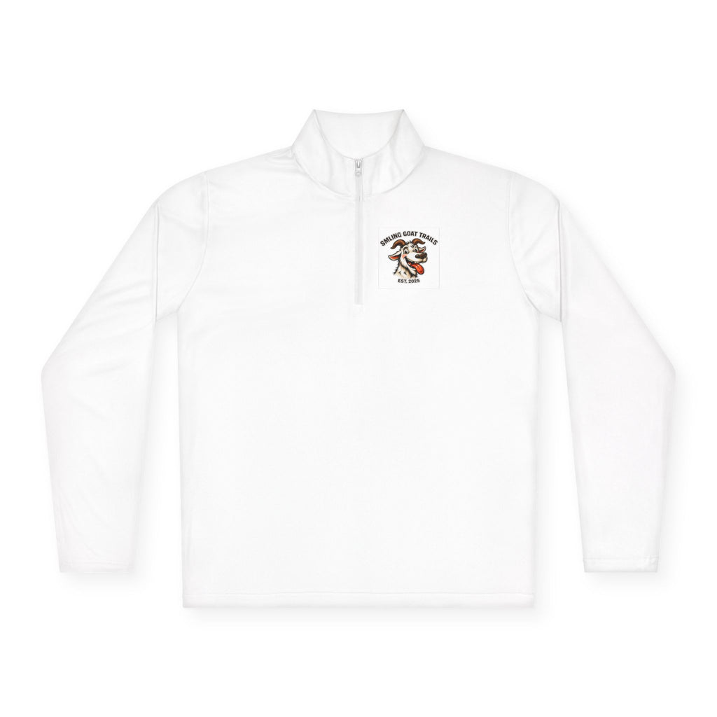 Eagle American Flag Quarter-Zip Pullover Smiling Goat Logo