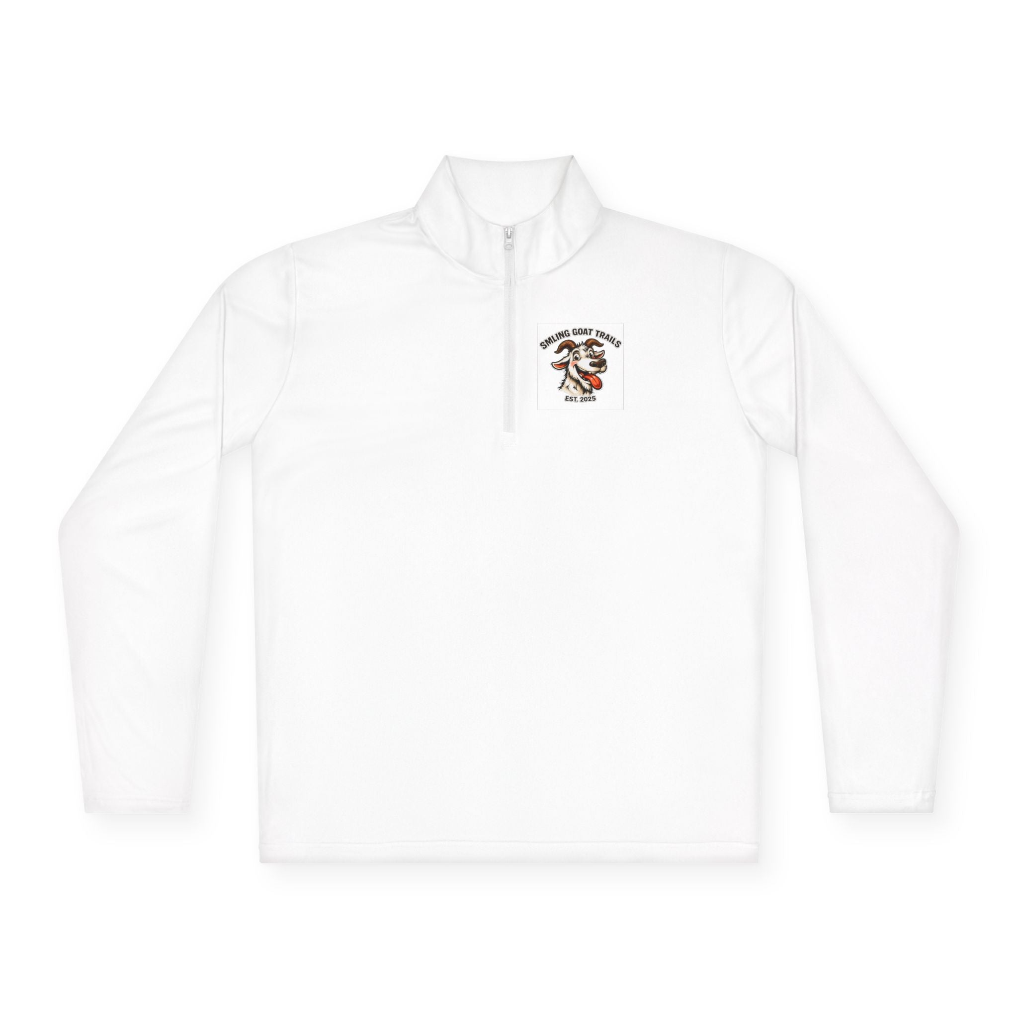 Eagle American Flag Quarter-Zip Pullover Smiling Goat Logo
