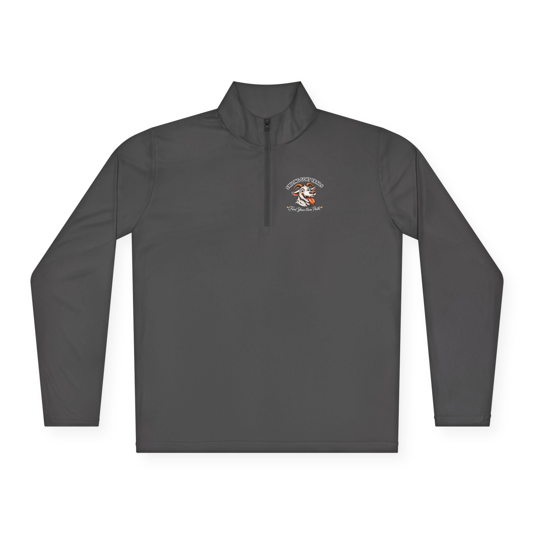Eagle American Flag Quarter-Zip Pullover Smiling Goat Logo