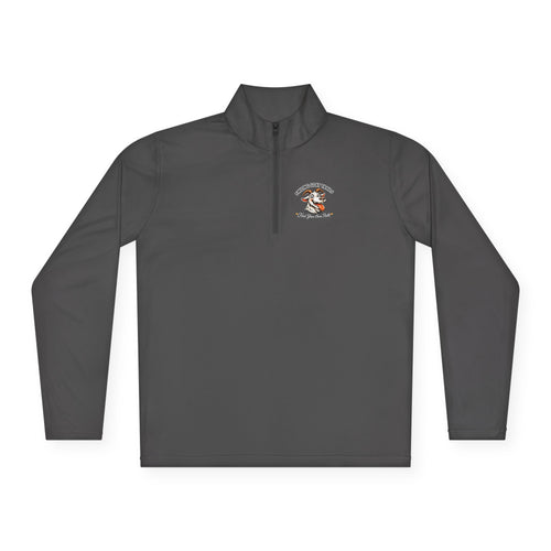 Eagle American Flag Quarter-Zip Pullover Smiling Goat Logo