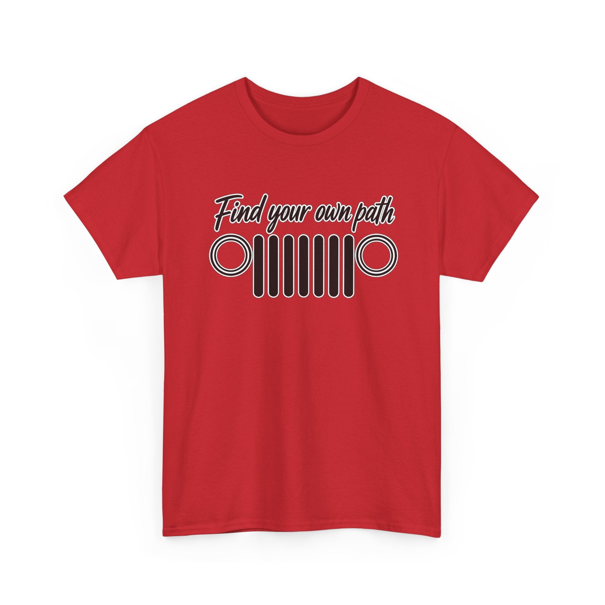 Jeep Grill T‑Shirt — "Find Your Own Path" Off‑Road Adventure Tee