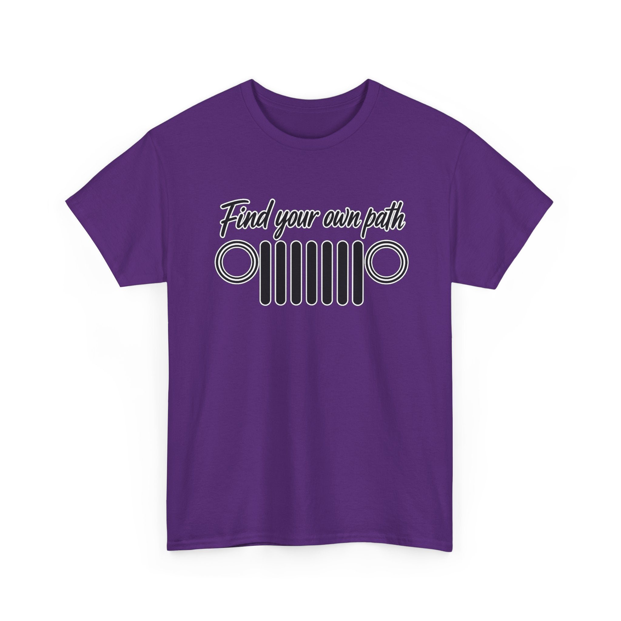 Jeep Grill T‑Shirt — "Find Your Own Path" Off‑Road Adventure Tee