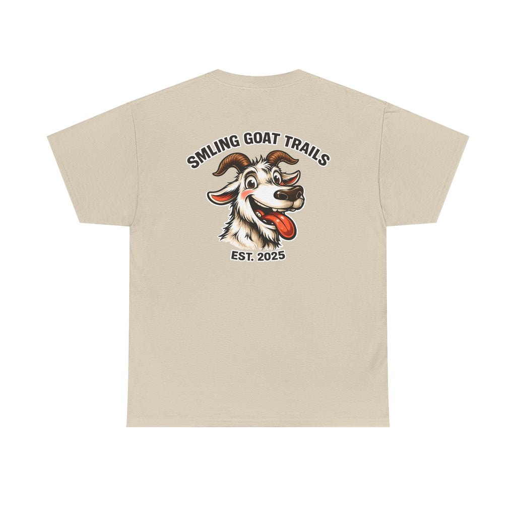 Smiling Goat Trails T-Shirt — Goat Logo Outdoor Tee