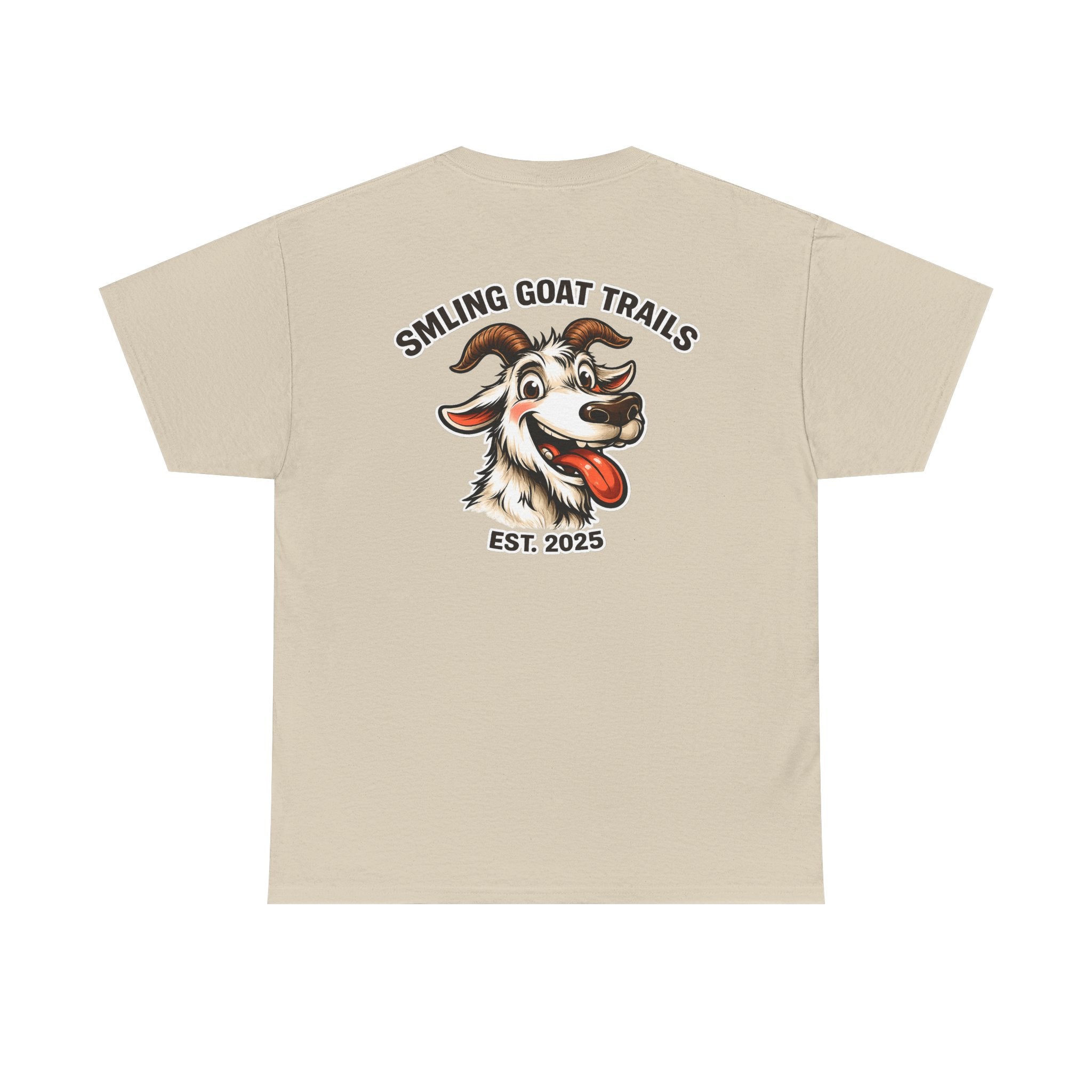 Smiling Goat Trails T-Shirt — Goat Logo Outdoor Tee