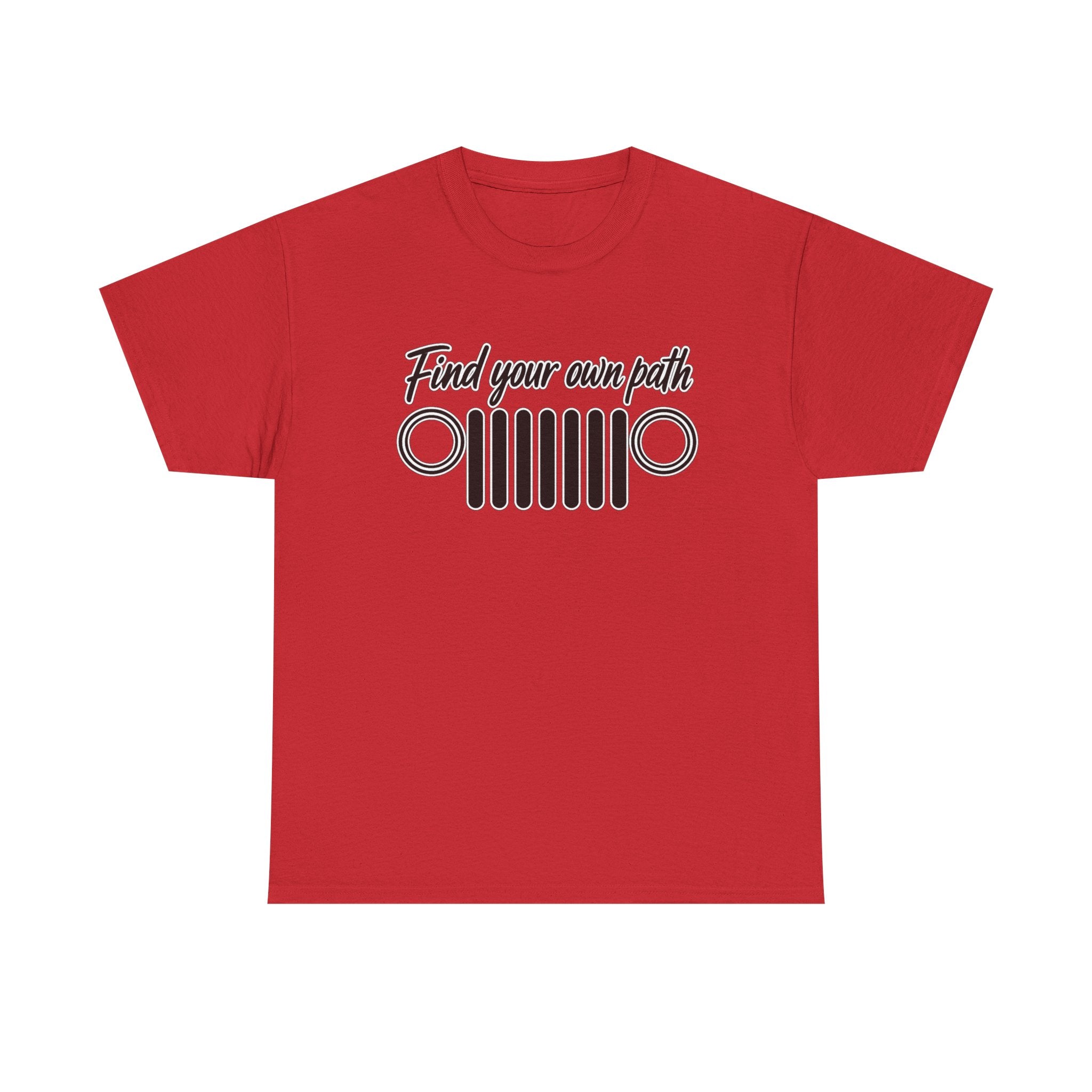 Jeep Grill T‑Shirt — "Find Your Own Path" Off‑Road Adventure Tee