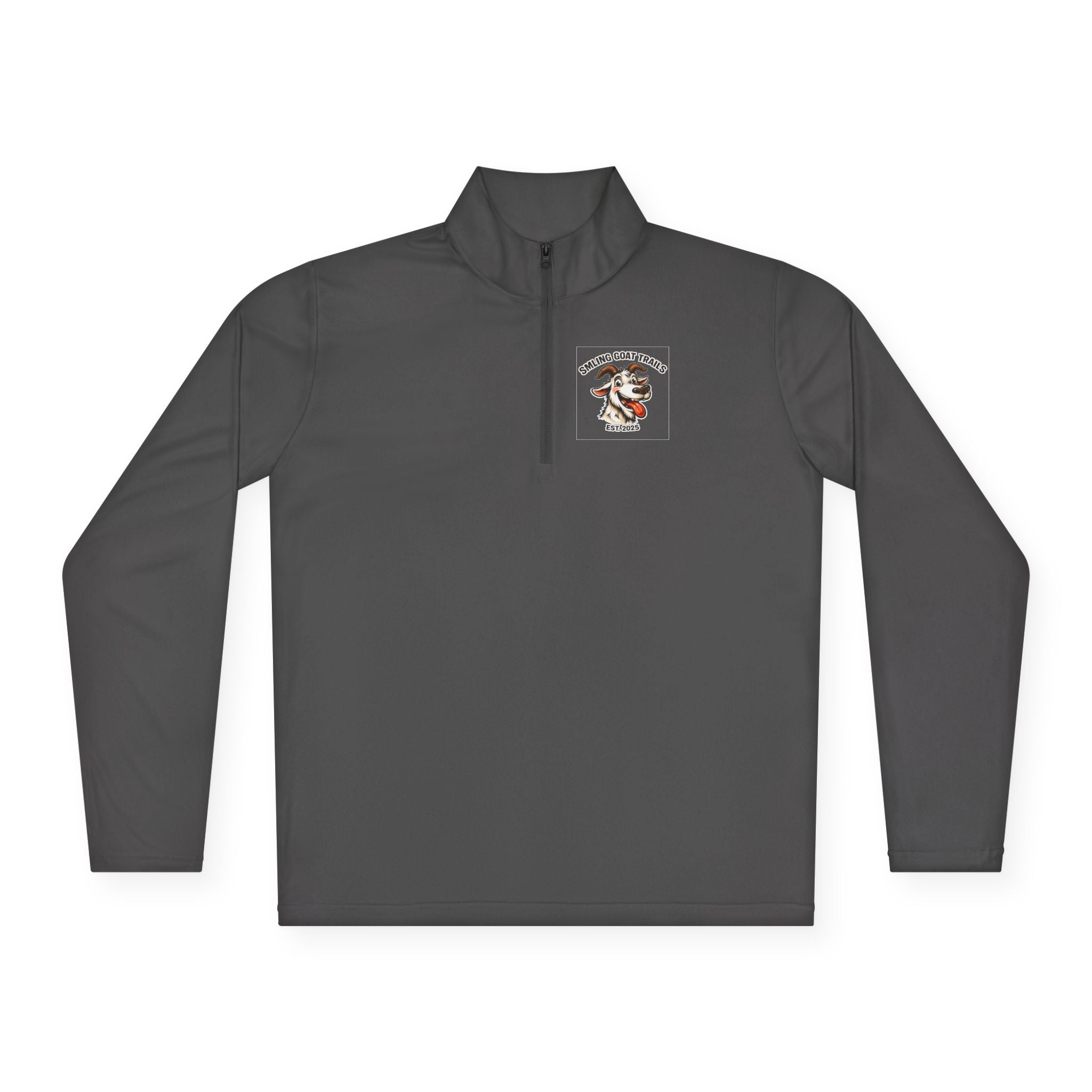 Eagle American Flag Quarter-Zip Pullover Smiling Goat Logo