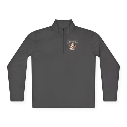 Eagle American Flag Quarter-Zip Pullover Smiling Goat Logo