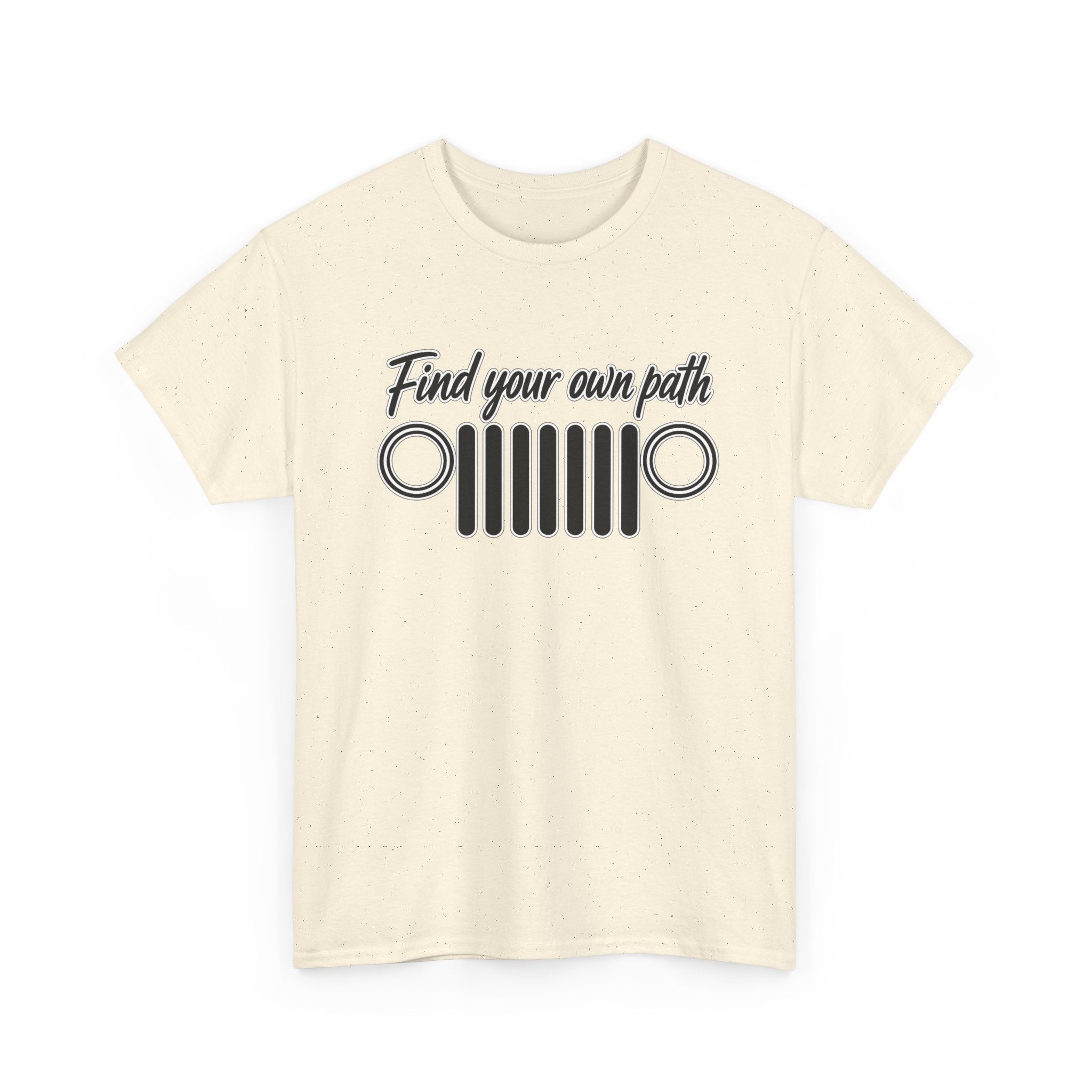 Jeep Grill T‑Shirt — "Find Your Own Path" Off‑Road Adventure Tee