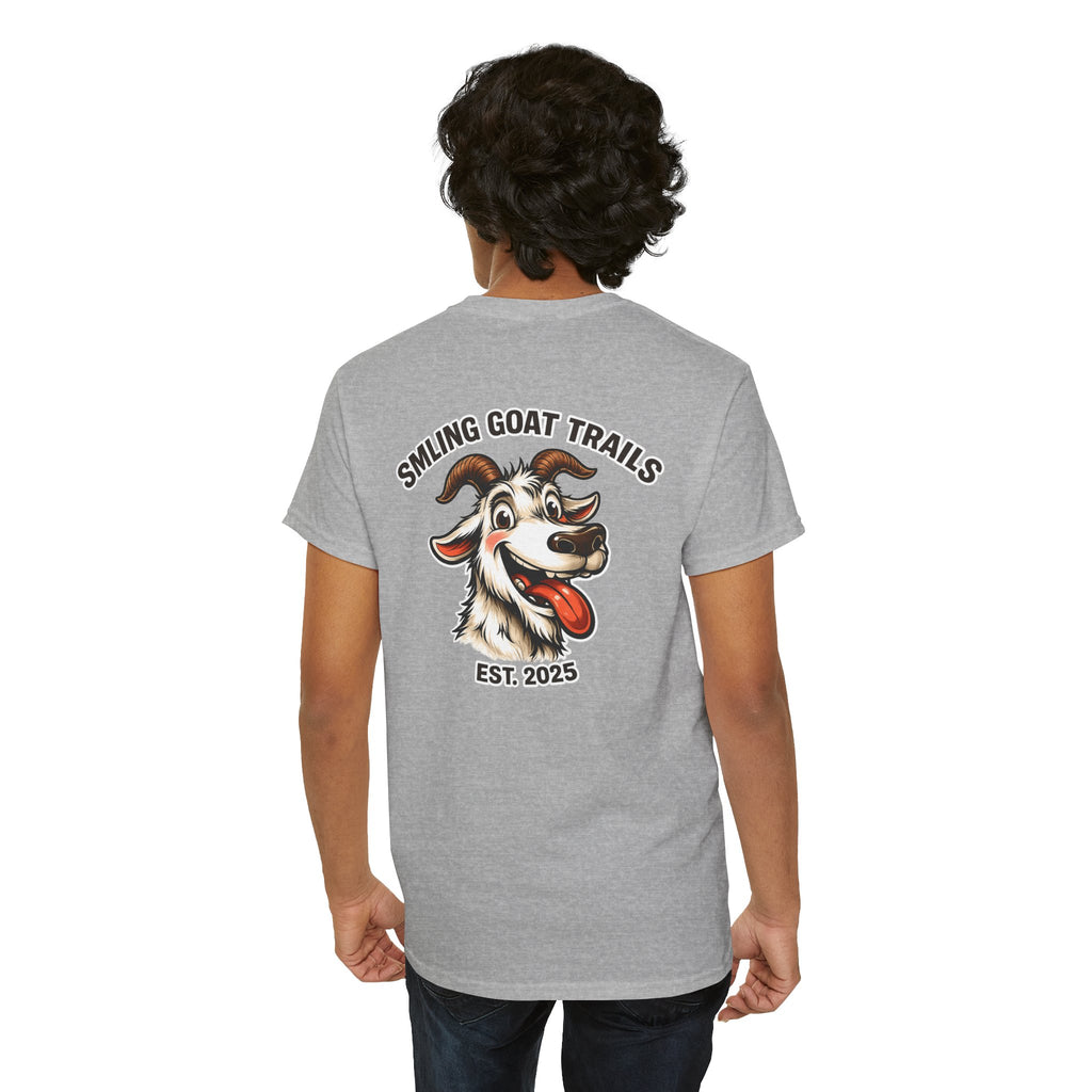 Smiling Goat Trails T-Shirt — Goat Logo Outdoor Tee