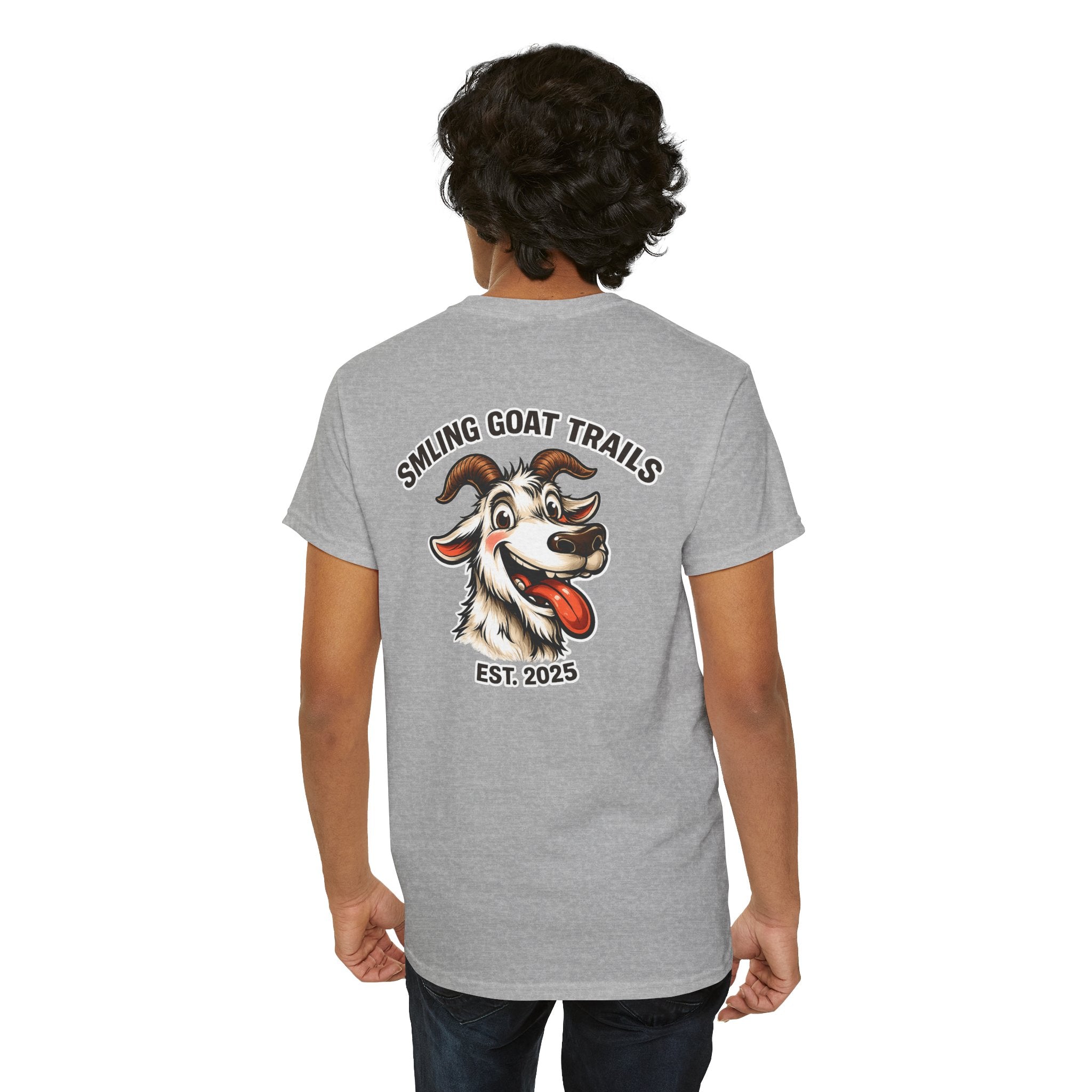 Smiling Goat Trails T-Shirt — Goat Logo Outdoor Tee