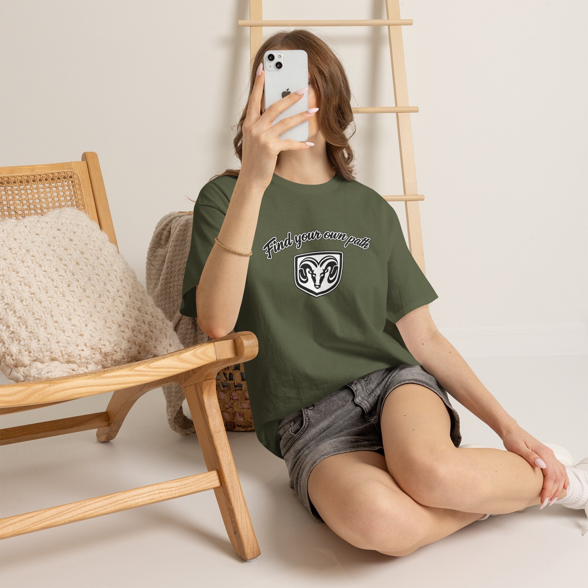 Find Your Own Path T-Shirt — Ram Crest Graphic Tee