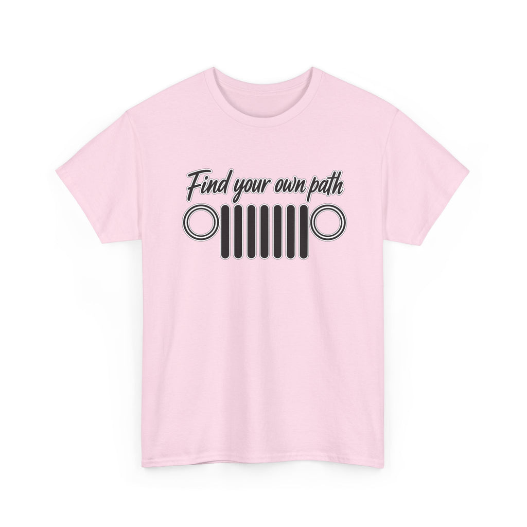 Jeep Grill T‑Shirt — "Find Your Own Path" Off‑Road Adventure Tee