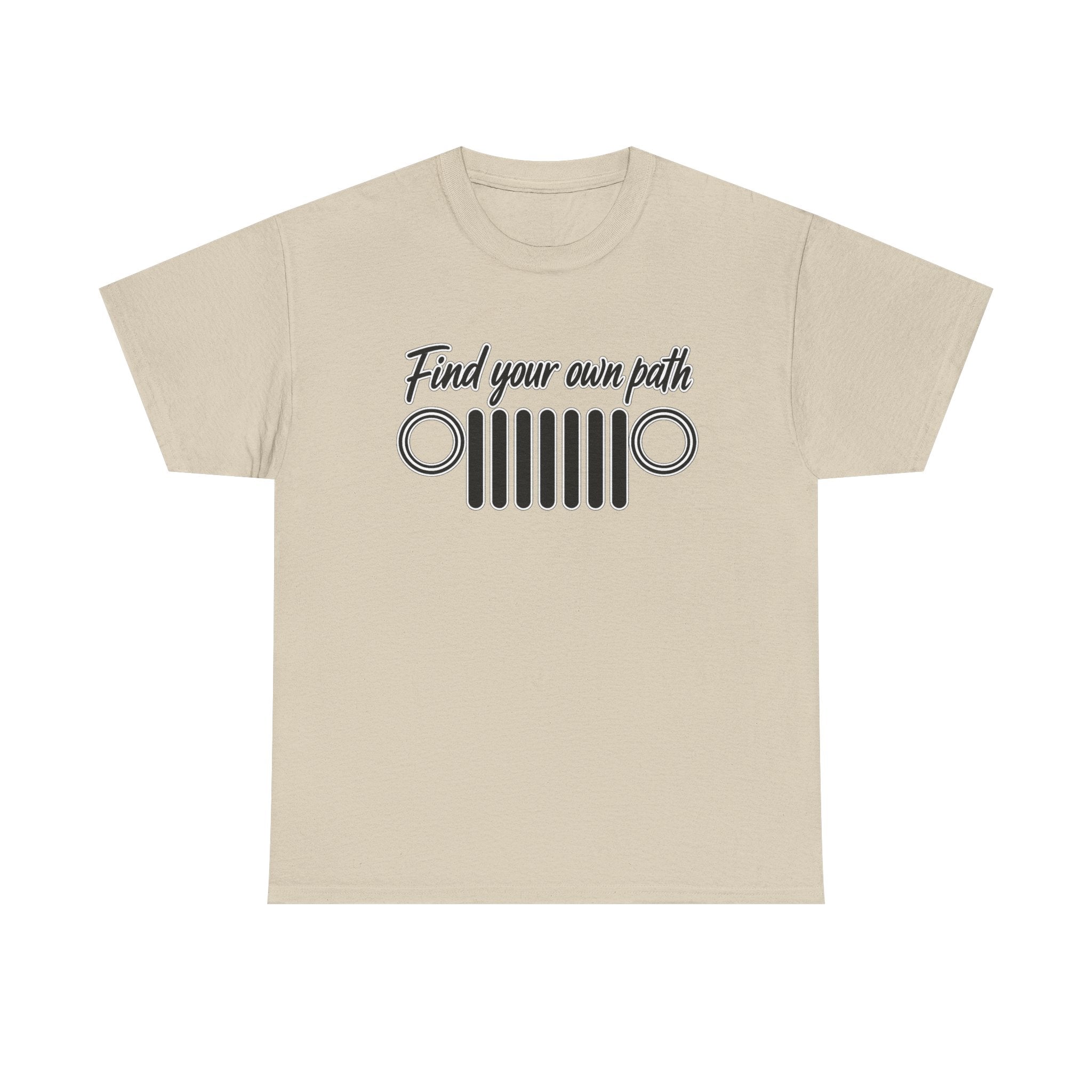 Jeep Grill T‑Shirt — "Find Your Own Path" Off‑Road Adventure Tee