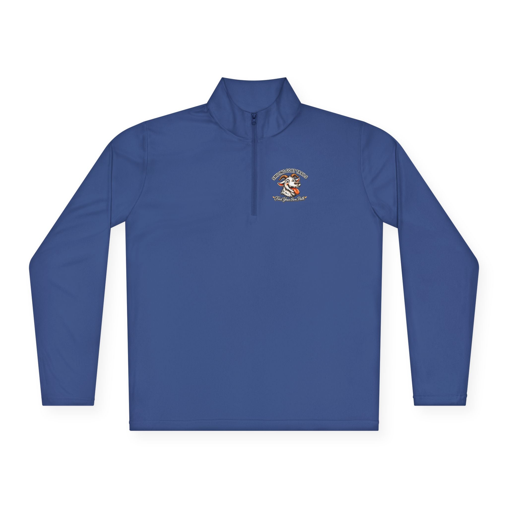 Eagle American Flag Quarter-Zip Pullover Smiling Goat Logo