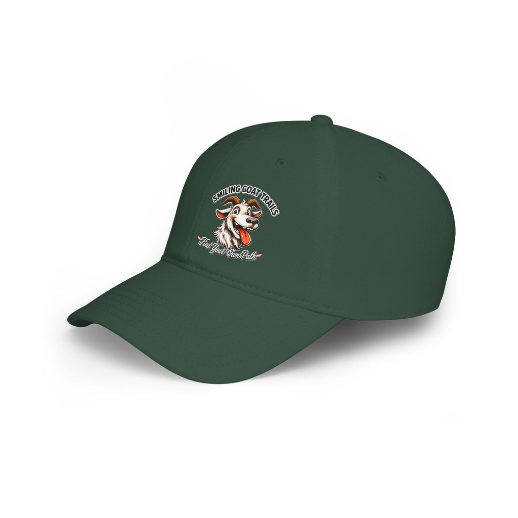 Smiling Goat Trails Low Profile Baseball Cap — Rustic Farm Hat