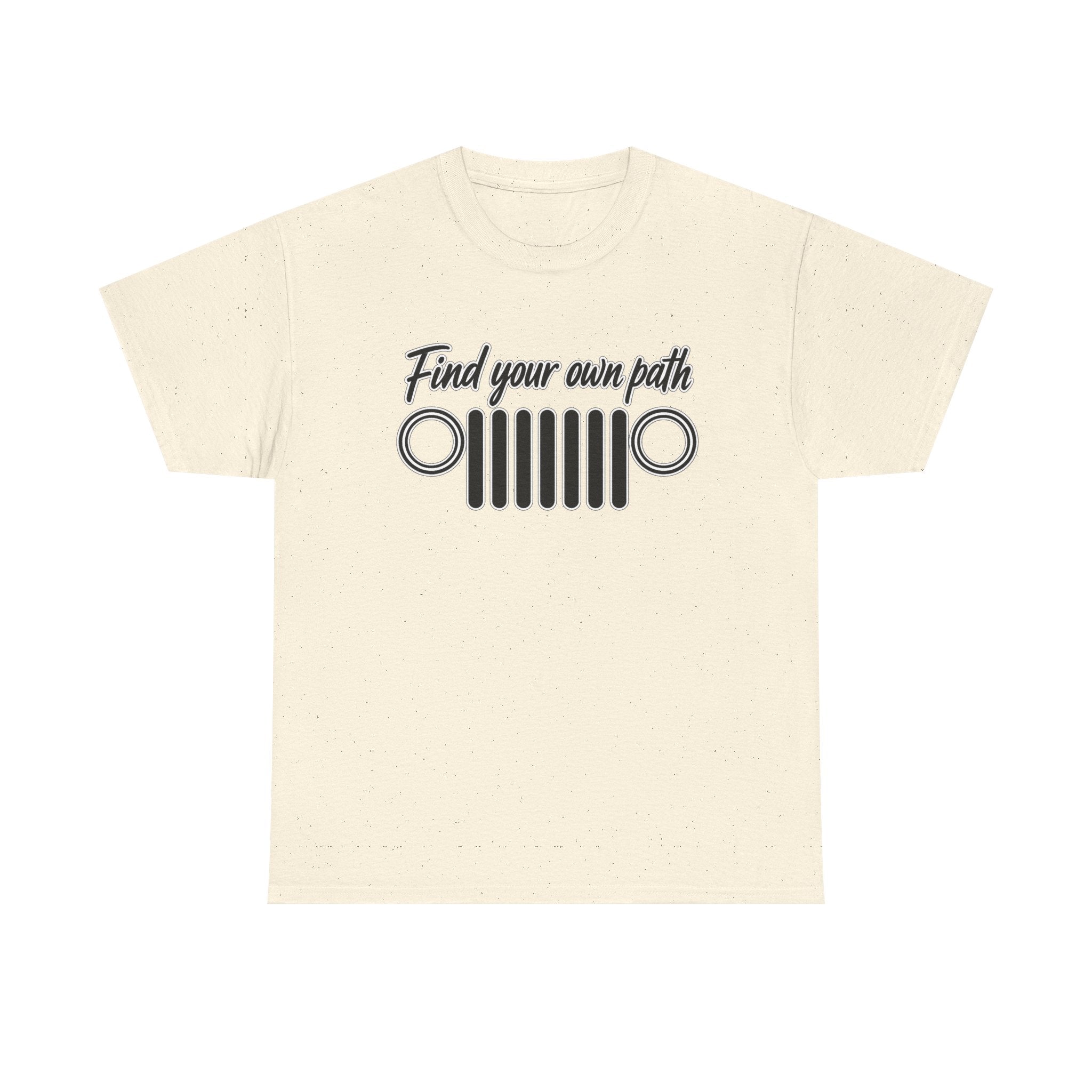 Jeep Grill T‑Shirt — "Find Your Own Path" Off‑Road Adventure Tee