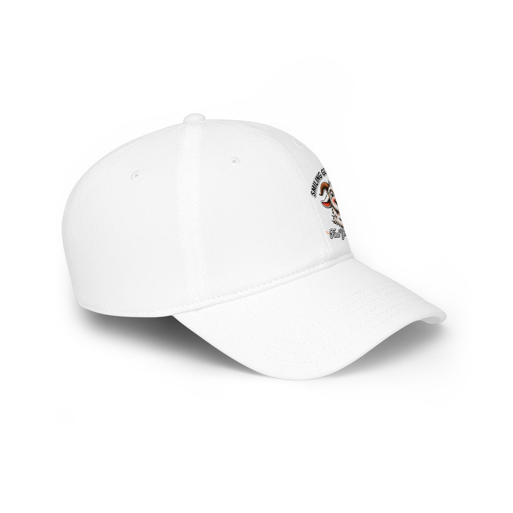 Smiling Goat Trails Low Profile Baseball Cap — Rustic Farm Hat